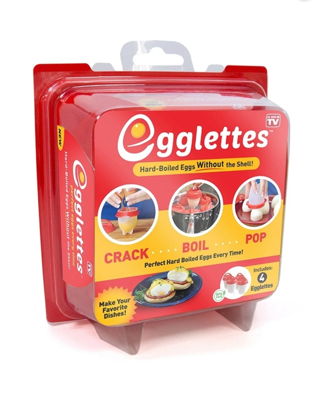 AS SEEN ON TV EGGLETTES PERFECT EGGS EVERY TIME (NEW WITH TAGS)